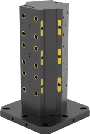 500mm x 500mm x 638mm) Machinable Tombstone, 4 Face Aluminum - CNC